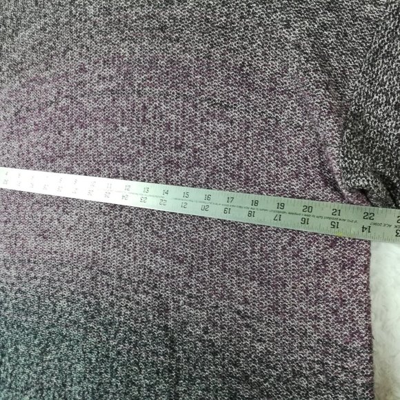 Pure Jill Women Sweater Pullover 3/4 Drop Sleeve Purple Ombre Knit Petite MP - Picture 7 of 11